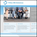 Screen shot of the Wiles Hr Solutions Ltd website.