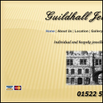 Screen shot of the Guildhall Jewellers (Lincoln) Ltd website.