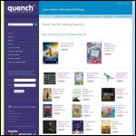 Screen shot of the Quench Christian Bookshops website.