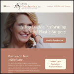 Screen shot of the Facial Plastic Surgery Ltd website.