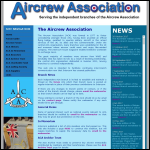 Screen shot of the Sussex Aircrew Association website.