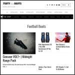 Screen shot of the Football Boots Ltd website.