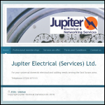 Screen shot of the Jupiter Electrical Ltd website.