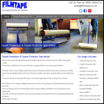 Screen shot of the Filmtape Ltd website.