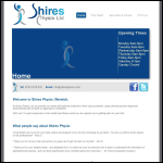 Screen shot of the Davis Physiotherapy Ltd website.