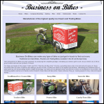 Screen shot of the Business on Bikes Ltd website.