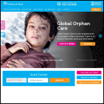 Screen shot of the Orphans in Need website.