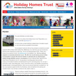 Screen shot of the The Holiday Homes Trust website.
