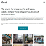 Screen shot of the Omnitech Digital Ltd website.