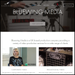 Screen shot of the Bluewing Media Ltd website.