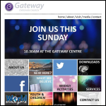 Screen shot of the Gateway Christian Church (Eastbourne) website.