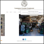 Screen shot of the London Cloth Company Ltd website.