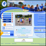 Screen shot of the The Tyrrells Primary School website.