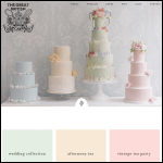 Screen shot of the Cupcakery Ltd website.