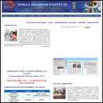 Screen shot of the Indian Diamond Ltd website.