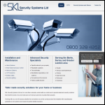 Screen shot of the Skl Security Systems Ltd website.