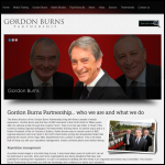 Screen shot of the Gordon Burns Partnership Ltd website.
