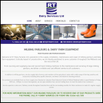 Screen shot of the R T Dairy Services Ltd website.