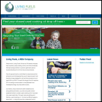 Screen shot of the Living Fuels website.