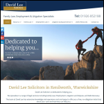 Screen shot of the David Lee Law Ltd website.