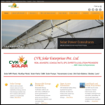 Screen shot of the Cb Solar Services Ltd website.