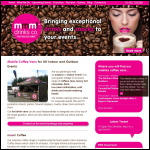 Screen shot of the Mmm! Coffee Ltd website.