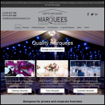 Screen shot of the Herts & Essex Marquee Ltd website.
