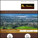 Screen shot of the Mission Properties Ltd website.
