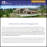 Screen shot of the Elite Management Agency Ltd website.