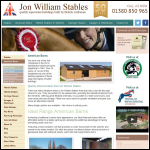 Screen shot of the Bespoke Barns Ltd website.