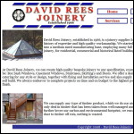 Screen shot of the David Rees Joinery Ltd website.