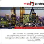 Screen shot of the Mcc Estates Ltd website.