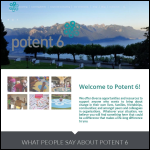 Screen shot of the Potent Design Ltd website.