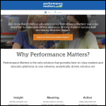 Screen shot of the Performance Matters Ltd website.