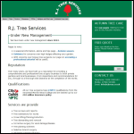 Screen shot of the Rj Care Services Ltd website.