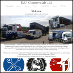 Screen shot of the Kbf Trailers Ltd website.
