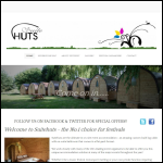 Screen shot of the Suite Huts Ltd website.