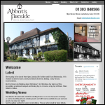 Screen shot of the The Abbot's Fireside Ltd website.