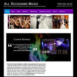Screen shot of the Jonny Cocktail Events Ltd website.