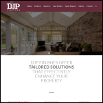 Screen shot of the Djp Finishes Ltd website.