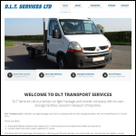 Screen shot of the Dlt Services Ltd website.