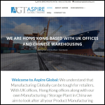 Screen shot of the Aspire Global Trading Ltd website.