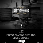 Screen shot of the Gents Grooming Ltd website.