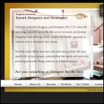 Screen shot of the Konark Designers & Developers Ltd website.