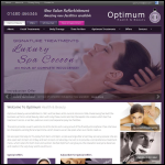 Screen shot of the Optimum Beauty & Health Ltd website.