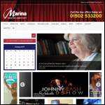 Screen shot of the Marina Theatre Trust website.
