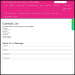 Screen shot of the The Pink Gecko Ltd website.