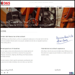 Screen shot of the 365recruitment Ltd website.