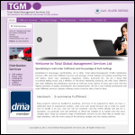 Screen shot of the Pin Green Management Services Uk Ltd website.