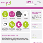 Screen shot of the Skills Plus Learning Ltd website.